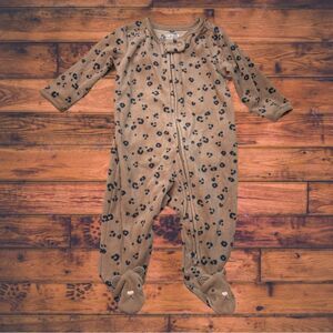 5 for $25🔥Carter's Cheetah Print Fleece Jumpsuit Baby Girl Size 3M